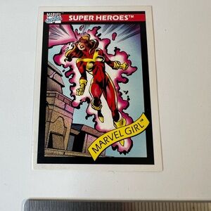 1990 Marvel Trading Cards Marvel Girl 9